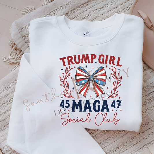 Trump Girl T-shirt or Sweatshirt DTF Printed