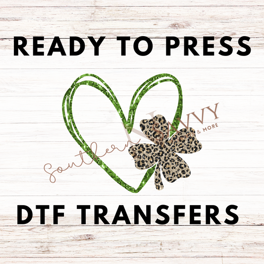 Heart St. Patrick's Day UV DTF & DTF