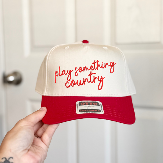 Play Something Country Embroidered Hat
