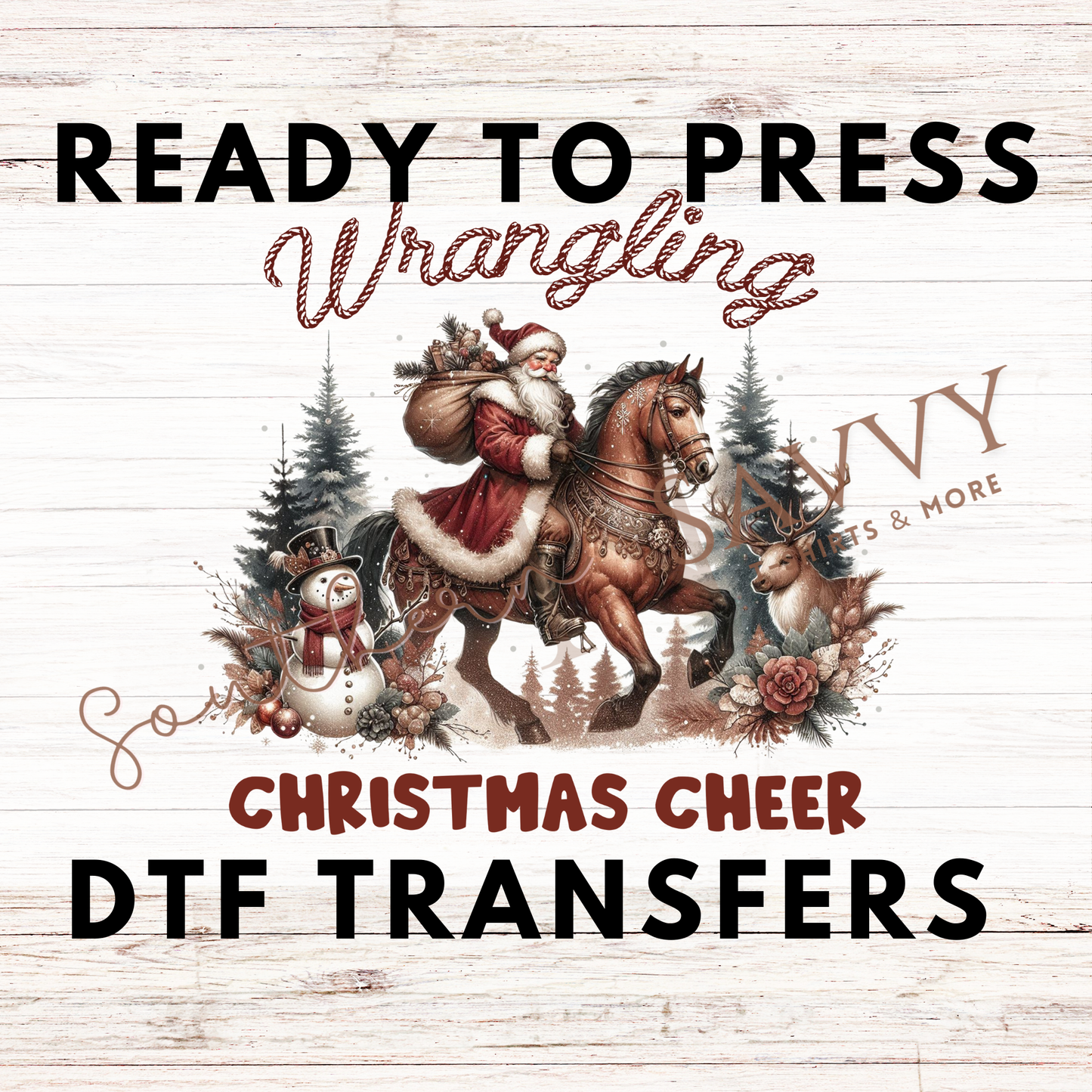 Wrangling Christmas UV DTF & DTF