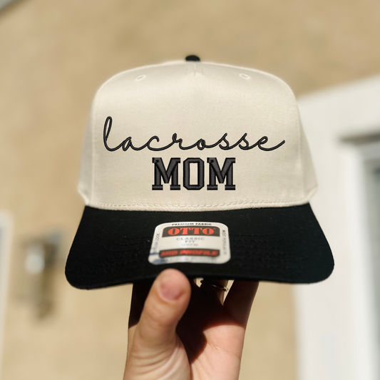 Lacrosse Mom Embroidered Hat