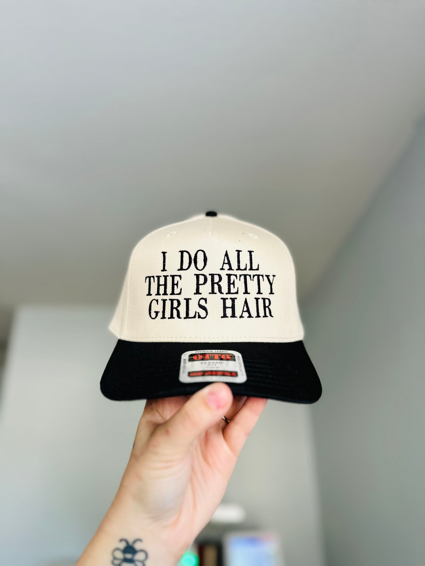 Pretty Girls Hair Embroidered Hat