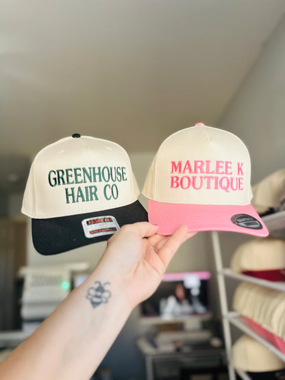 Upside Down | Custom Printed Bill Embroidered Hat