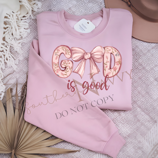 God Is Good T-shirt or Sweatshirt DTF Printed