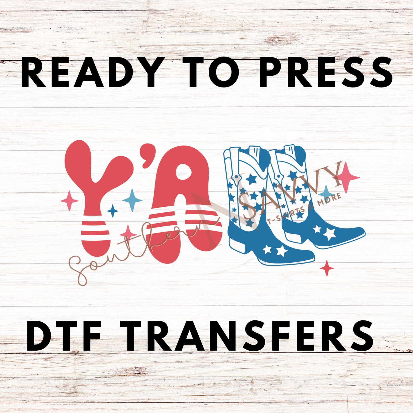 Yall 4th of July UV DTF & DTF