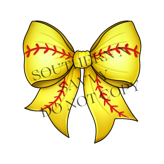 Softball Bow DTF