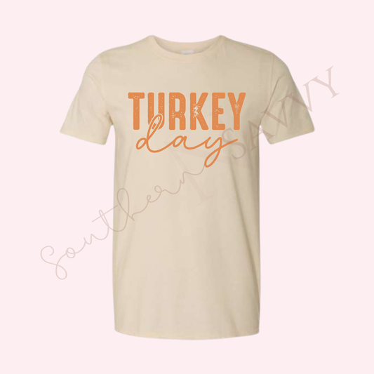 TURKEY DAY  | Sand Color Thanksgiving T-Shirt