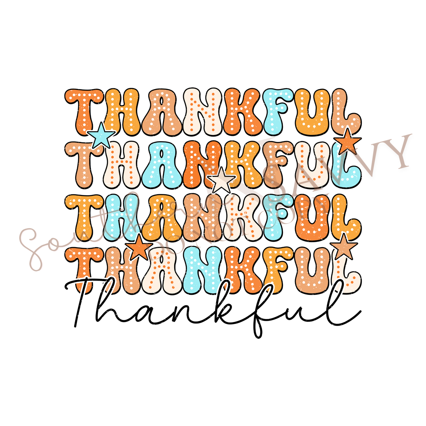 Thankful x5 DTF