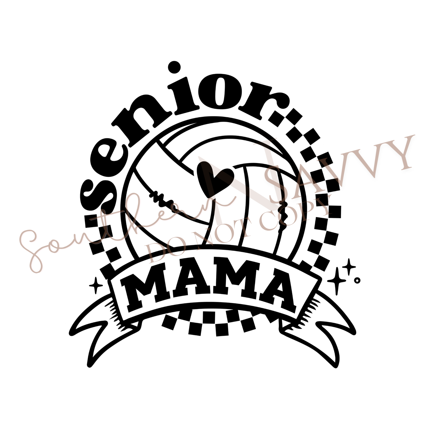 senior volleyball mama DTF