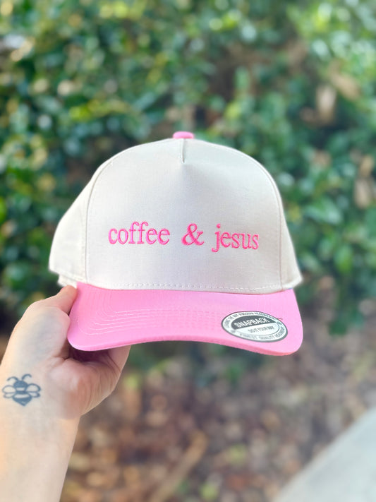 COFFEE AND JESUS  | Embroidered Hat