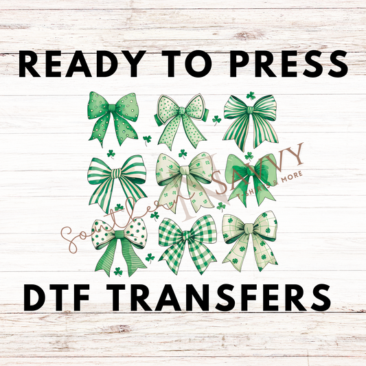 Bow St. Patrick's Day UV DTF & DTF