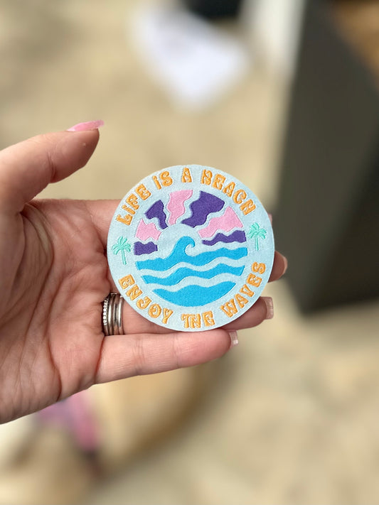 Life’s a Beach Woven Patch