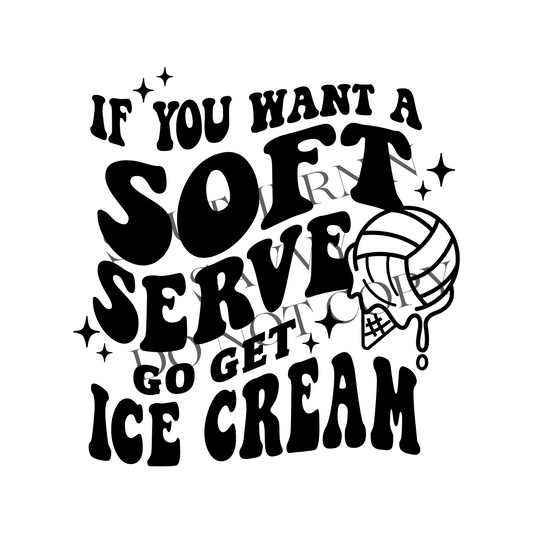 Volleyball Soft Serve DTF