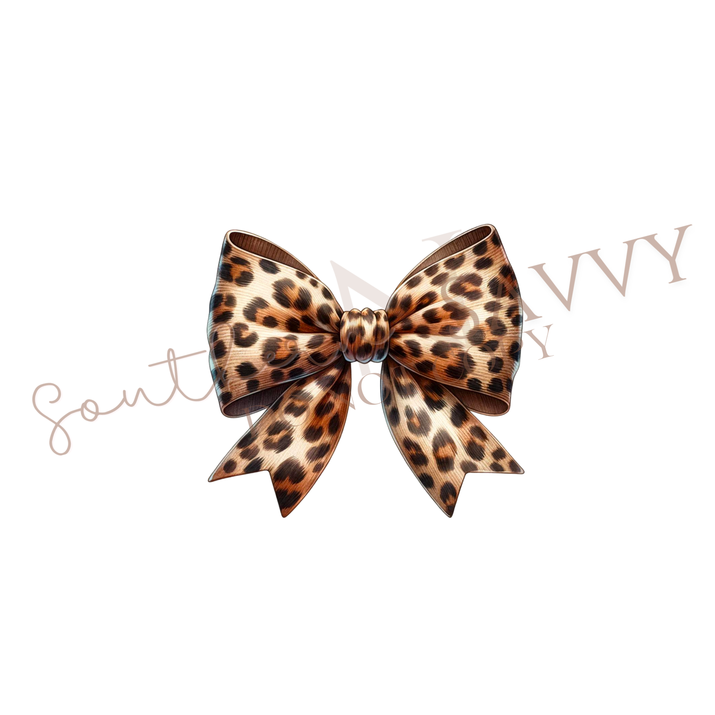 Leopard Bow DTF