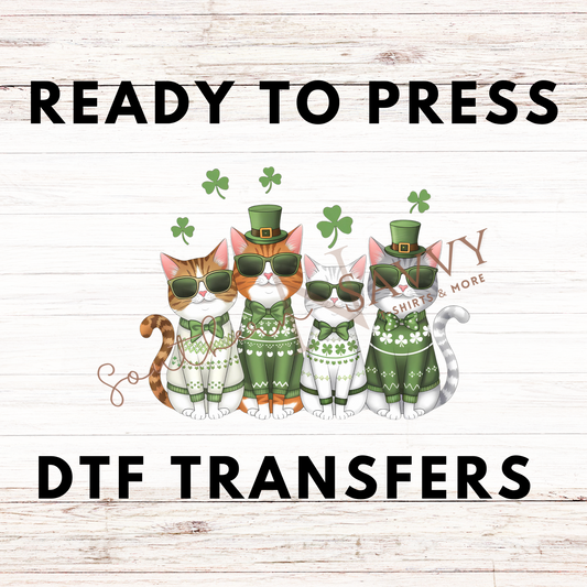 Cats St. Patrick's Day UV DTF & DTF