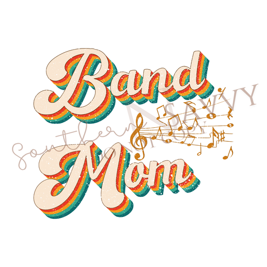 Band Mom Retro UV DTF & DTF