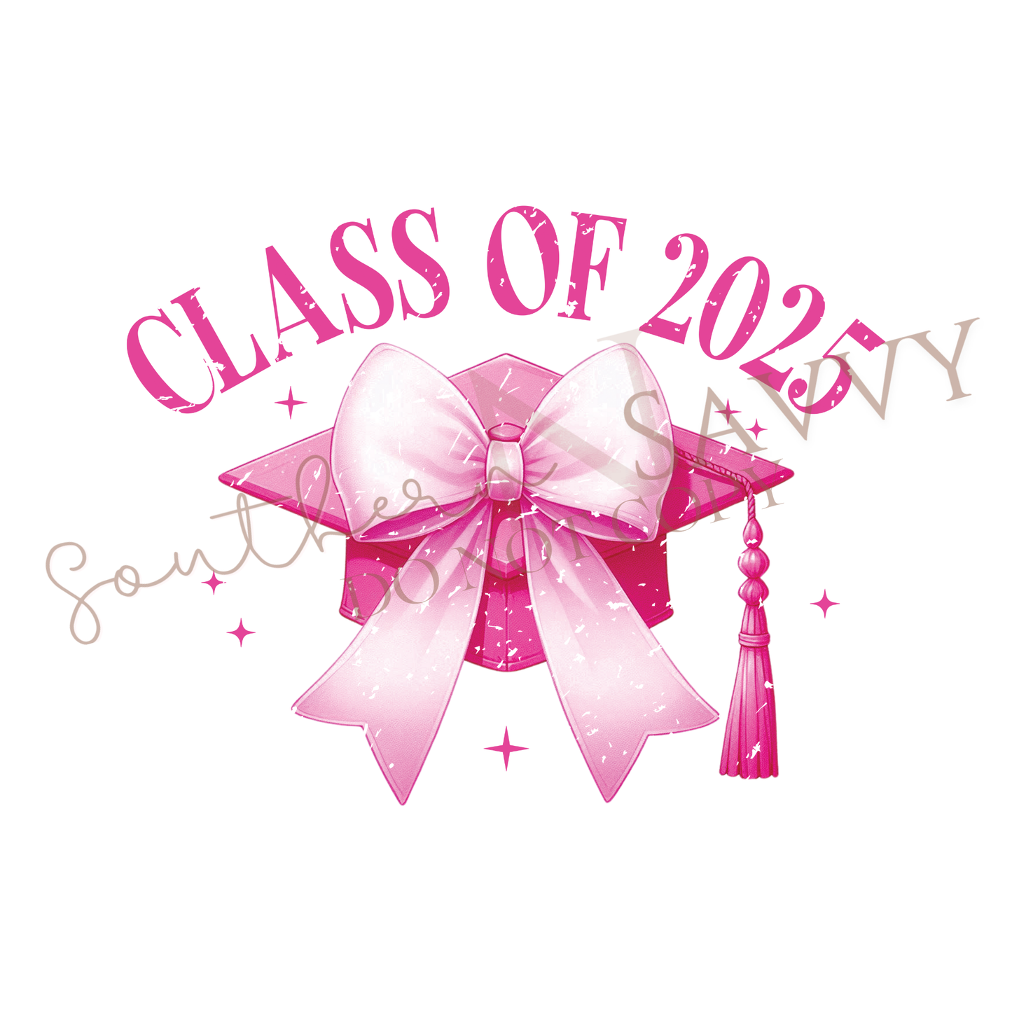 Pink Senior Cap 2025 DTF