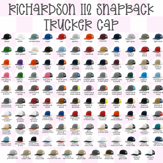 CUSTOM | Richardson 112 SnapBack Trucker Hat