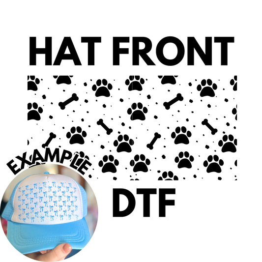 Paws Hat Front DTF