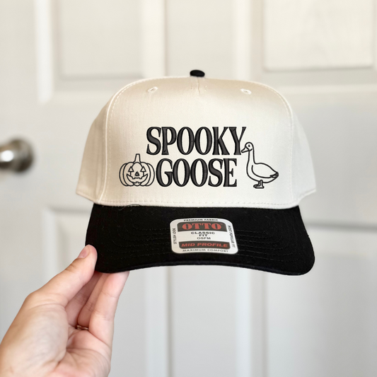 Spooky Goose Embroidered Hat