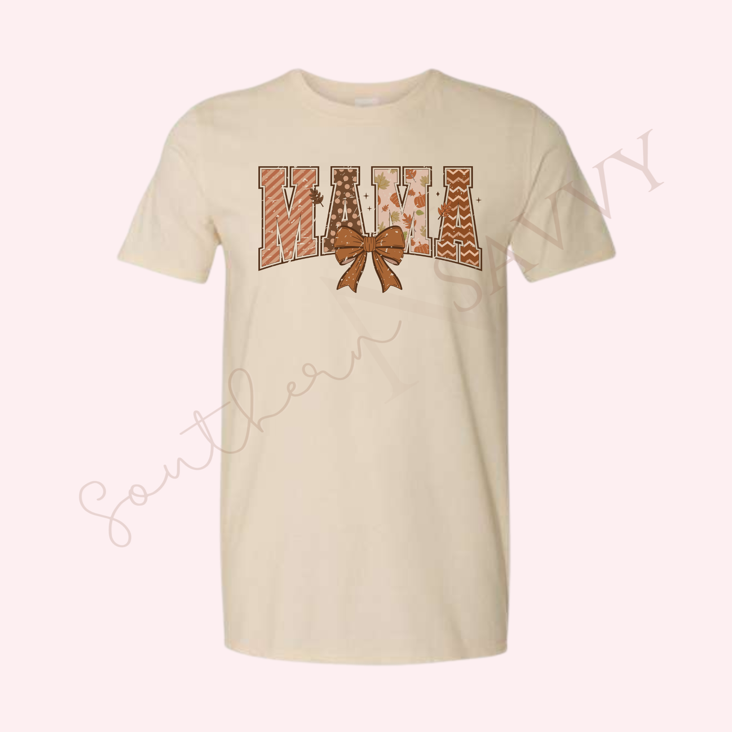 Mama  | Sand Color Thanksgiving T-Shirt