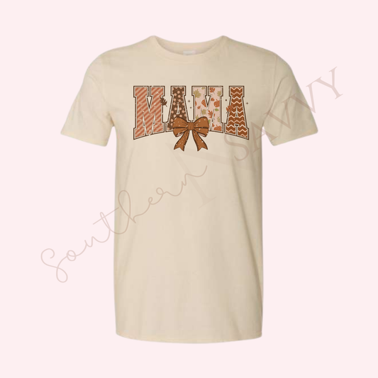 Mama  | Sand Color Thanksgiving T-Shirt