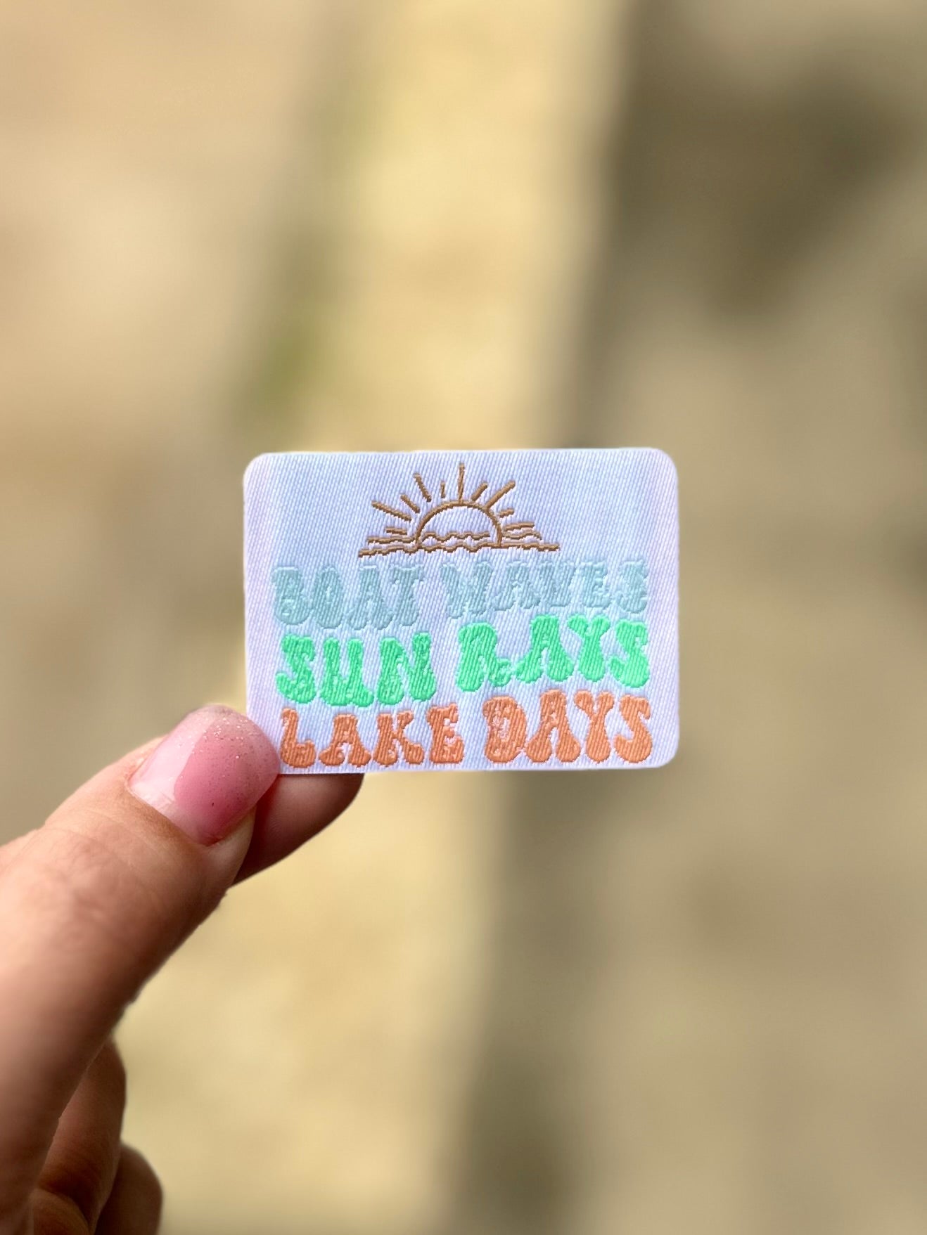 Lake Days Woven Patch