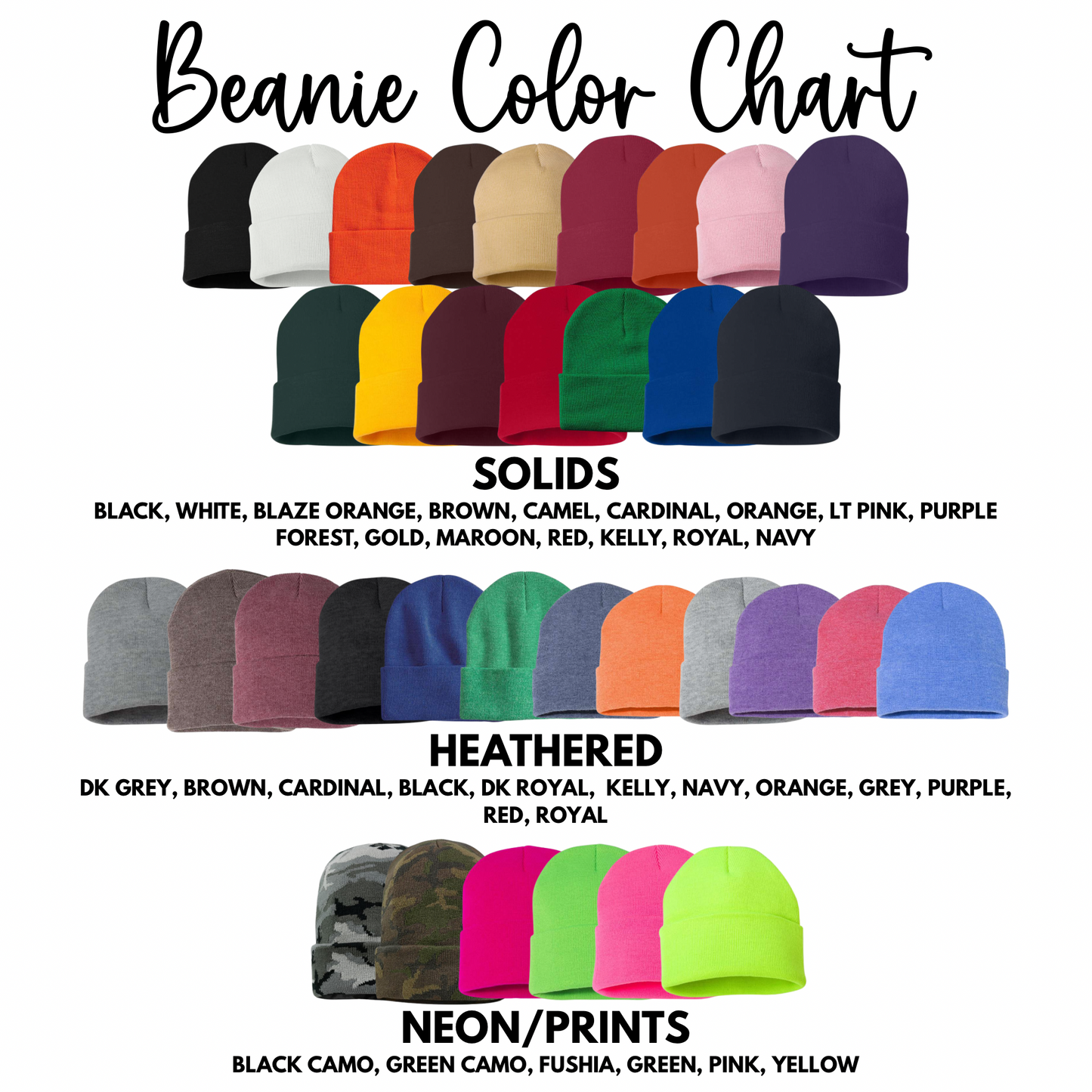 Custom Embroidered Beanies