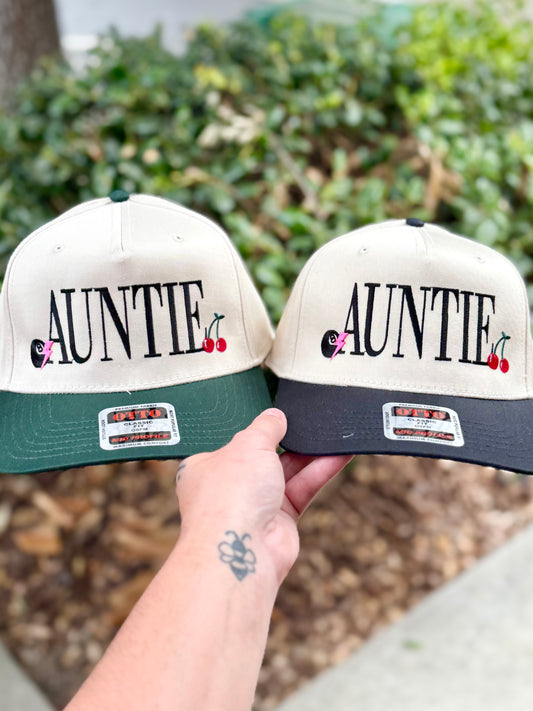Edgy Icons AUNTIE Embroidered Hat