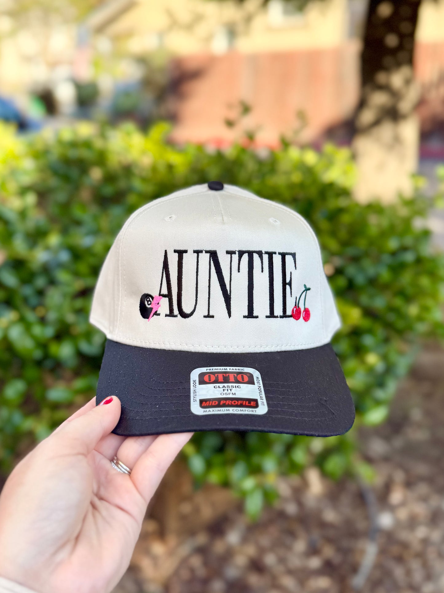 Edgy Icons AUNTIE Embroidered Hat