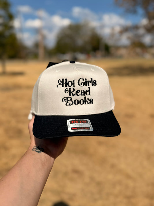 Hot Girls Read Books Embroidered Hat