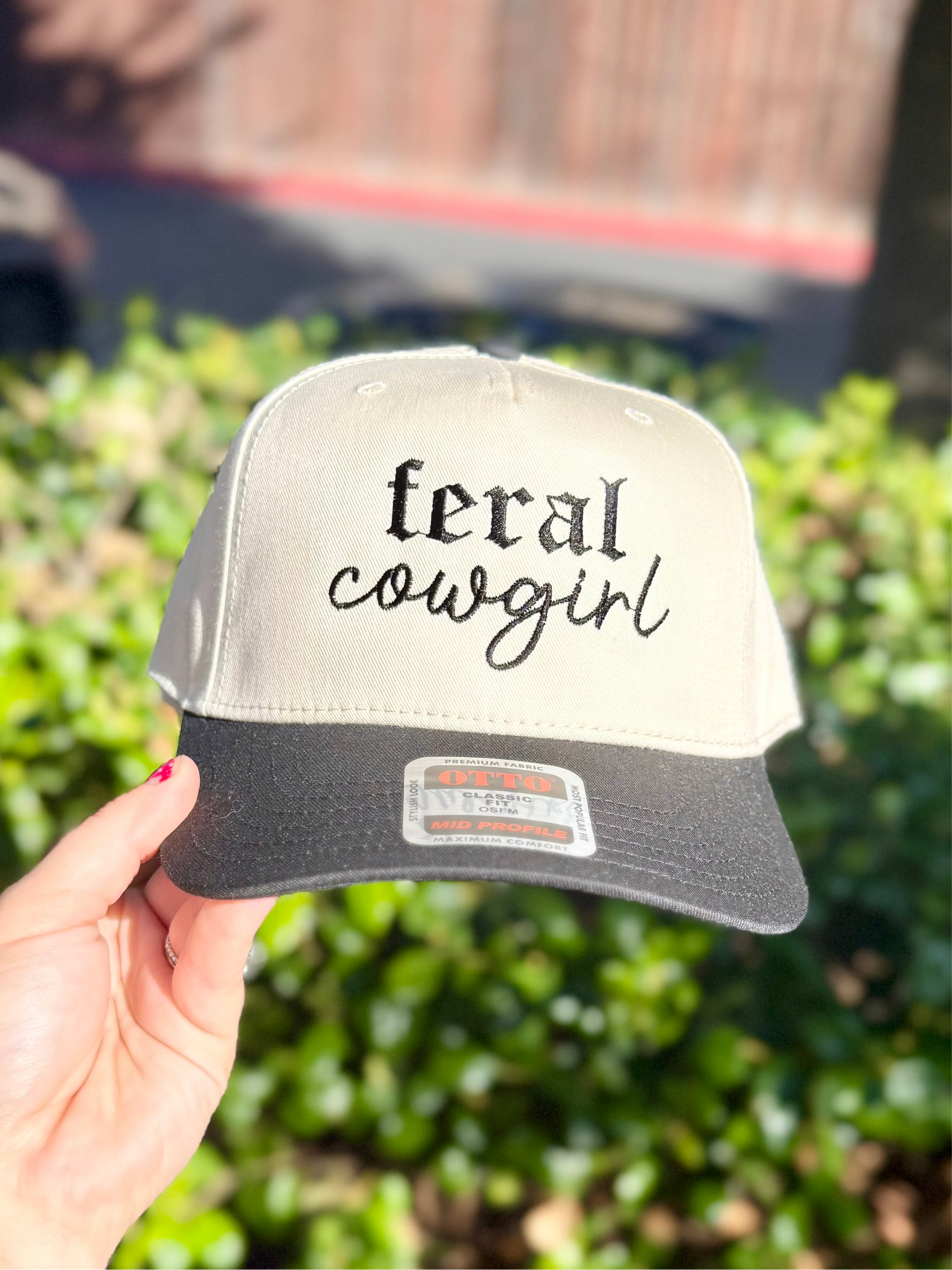 Feral Cowgirl Embroidered Hat