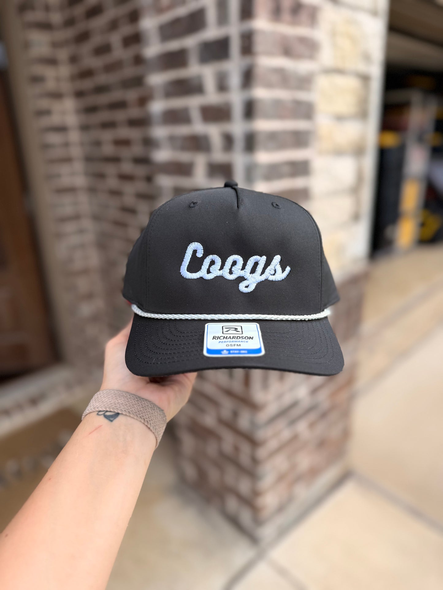 CUSTOM Varsity Script Richardson 258 Embroidered Hat