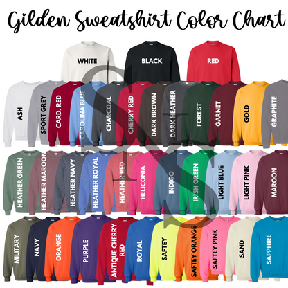 Custom Embroidered Sweatshirt or Comfort Colors Tee
