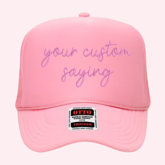 Custom Otto | Solid + Neon Embroidered Hat
