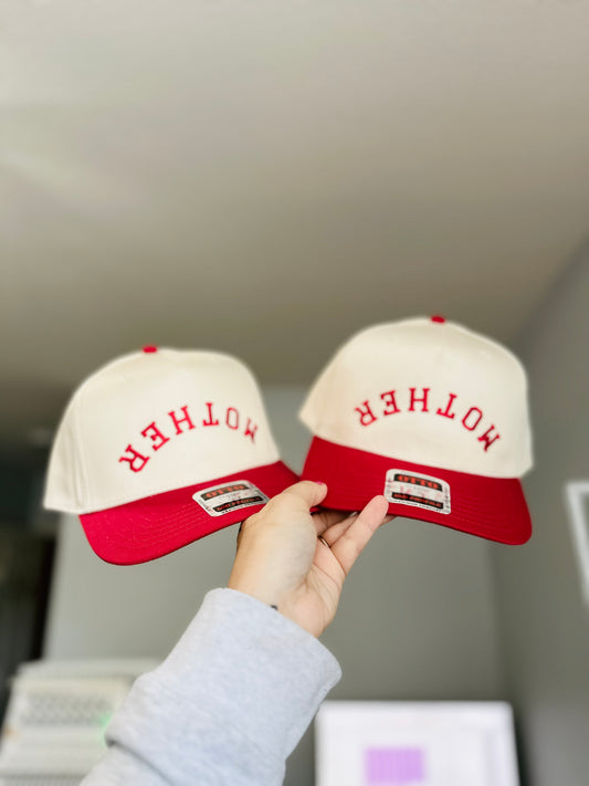 Upside Down Mother Embroidered Hat
