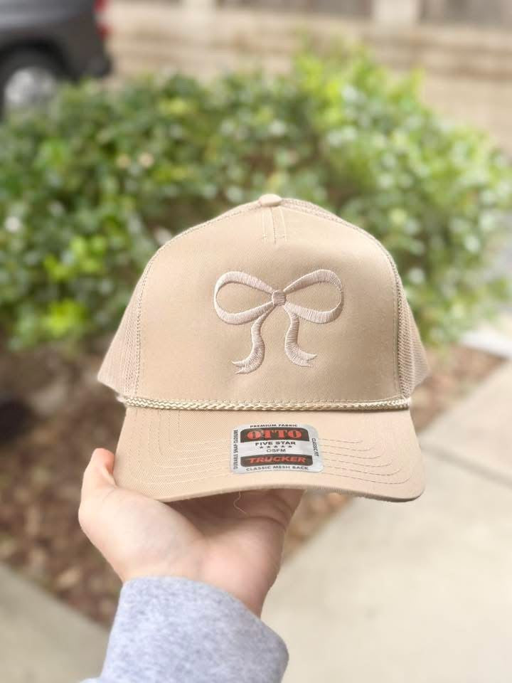 Bow | Embroidered Hat