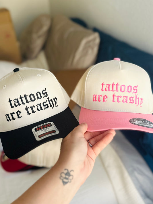 Tattoos are trashy gothic Embroidered Hat