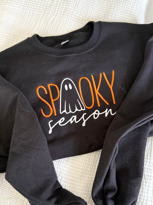Spooky Season Embroidered Shirt
