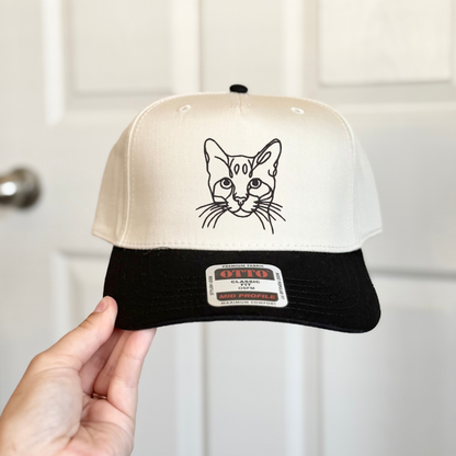 Custom Cat Embroidered Hat
