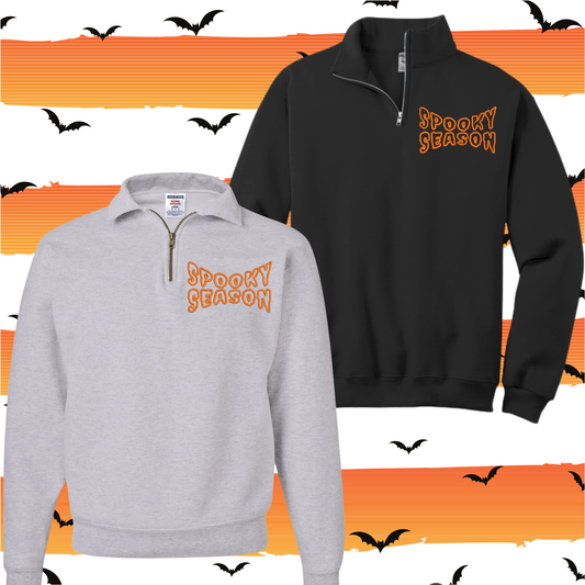 SPOOKY SEASON | Embroider Quarter ZIP