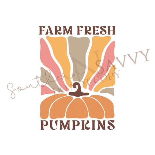 Farm Fresh Pumpkins UV DTF & DTF