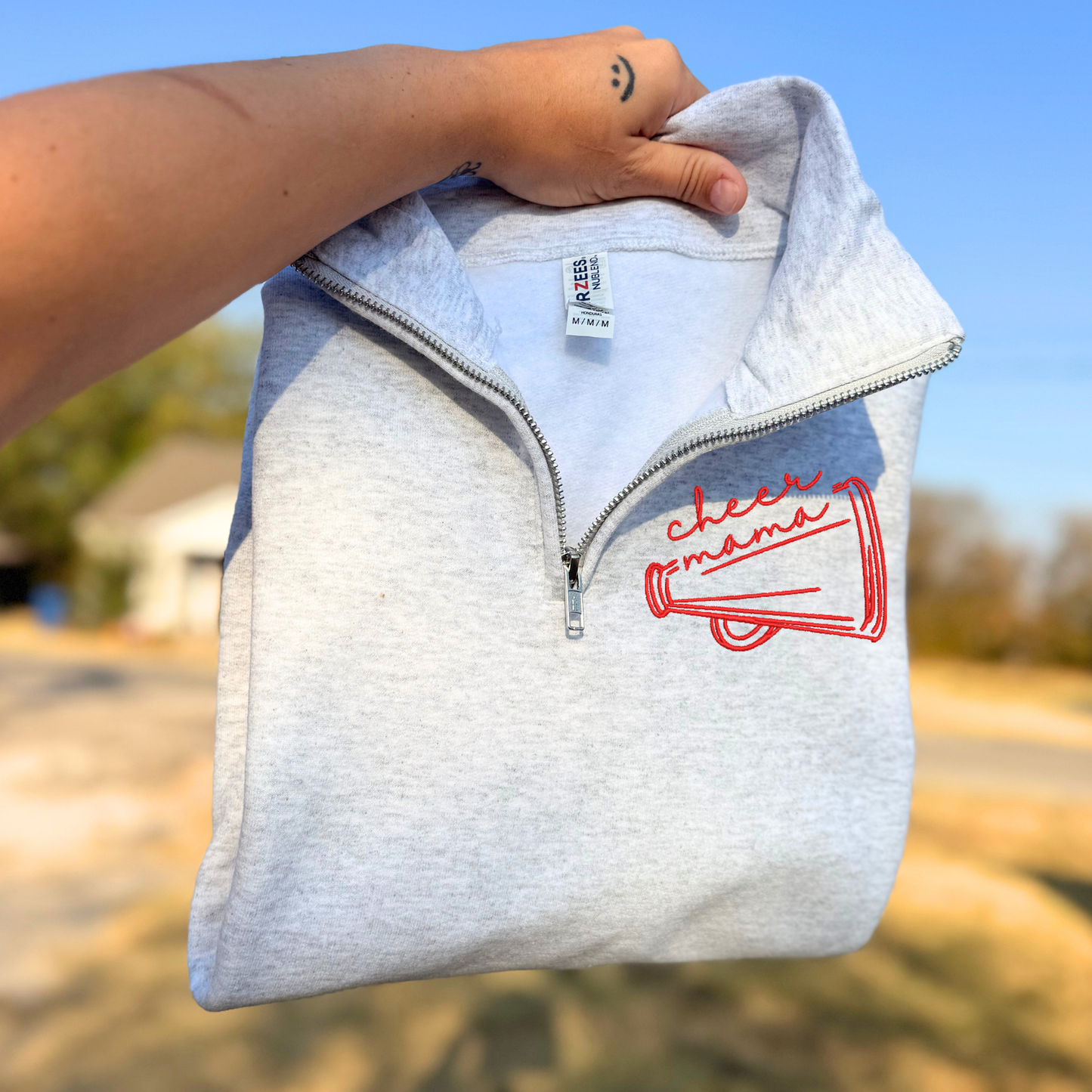 CHEER MAMA | Embroider Quarter ZIP