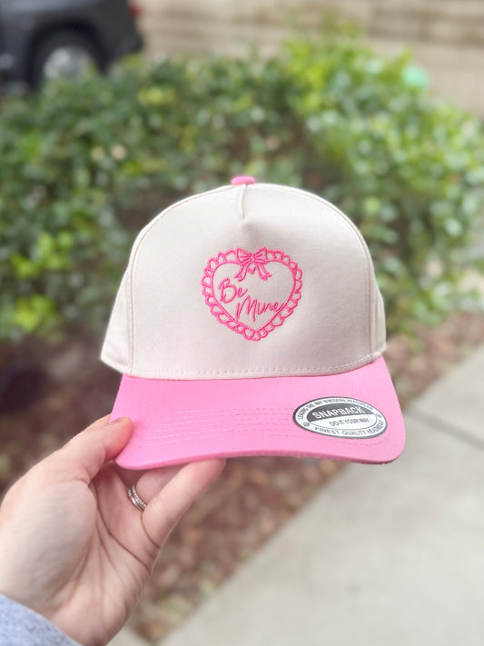 BE MINE ( PINK ) | Embroidered Hat