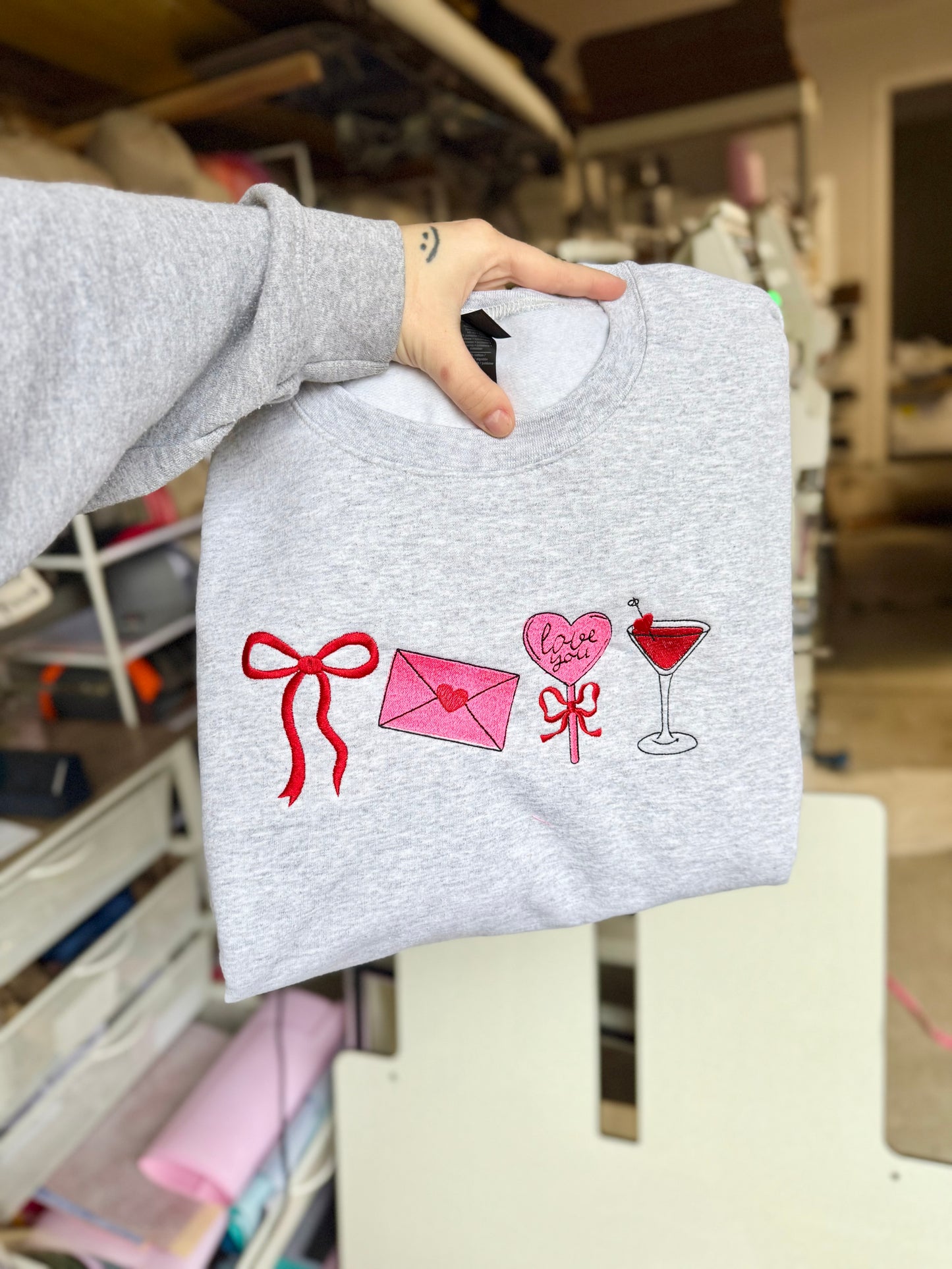 Valentines Fave  | Embroidered Sweatshirt