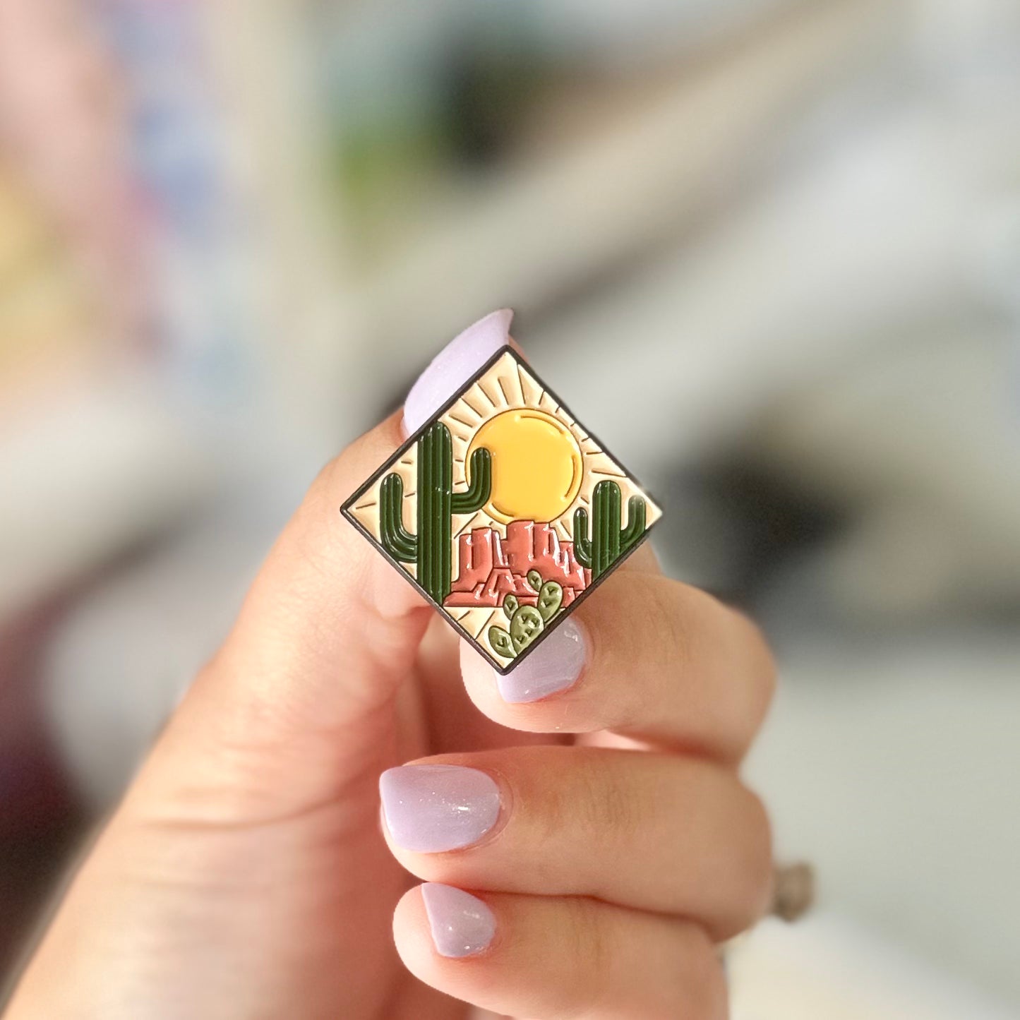 Desert Enamel Pin