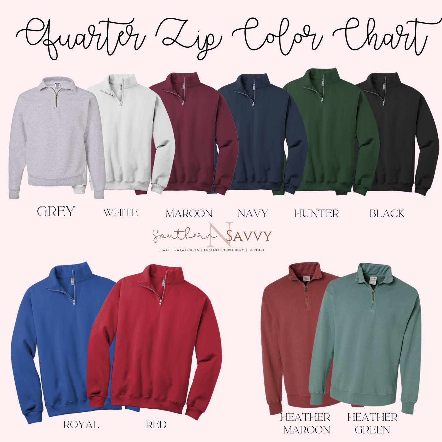 Pocket Bow | Embroider Quarter ZIP