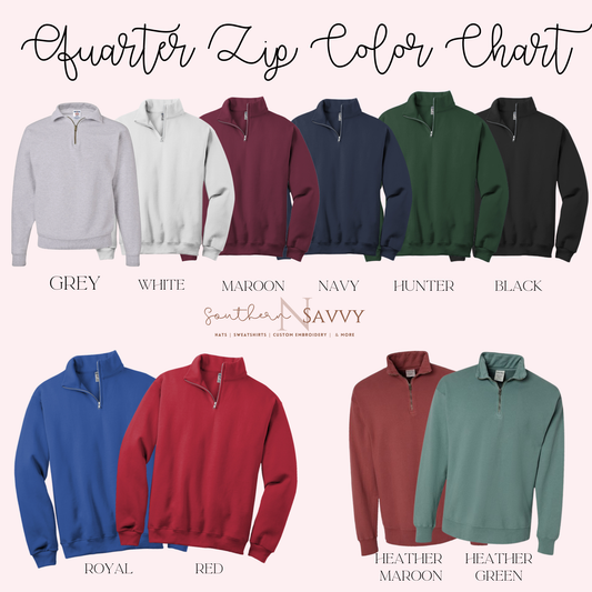 Merry & Bright Tree  | Embroider Quarter ZIP