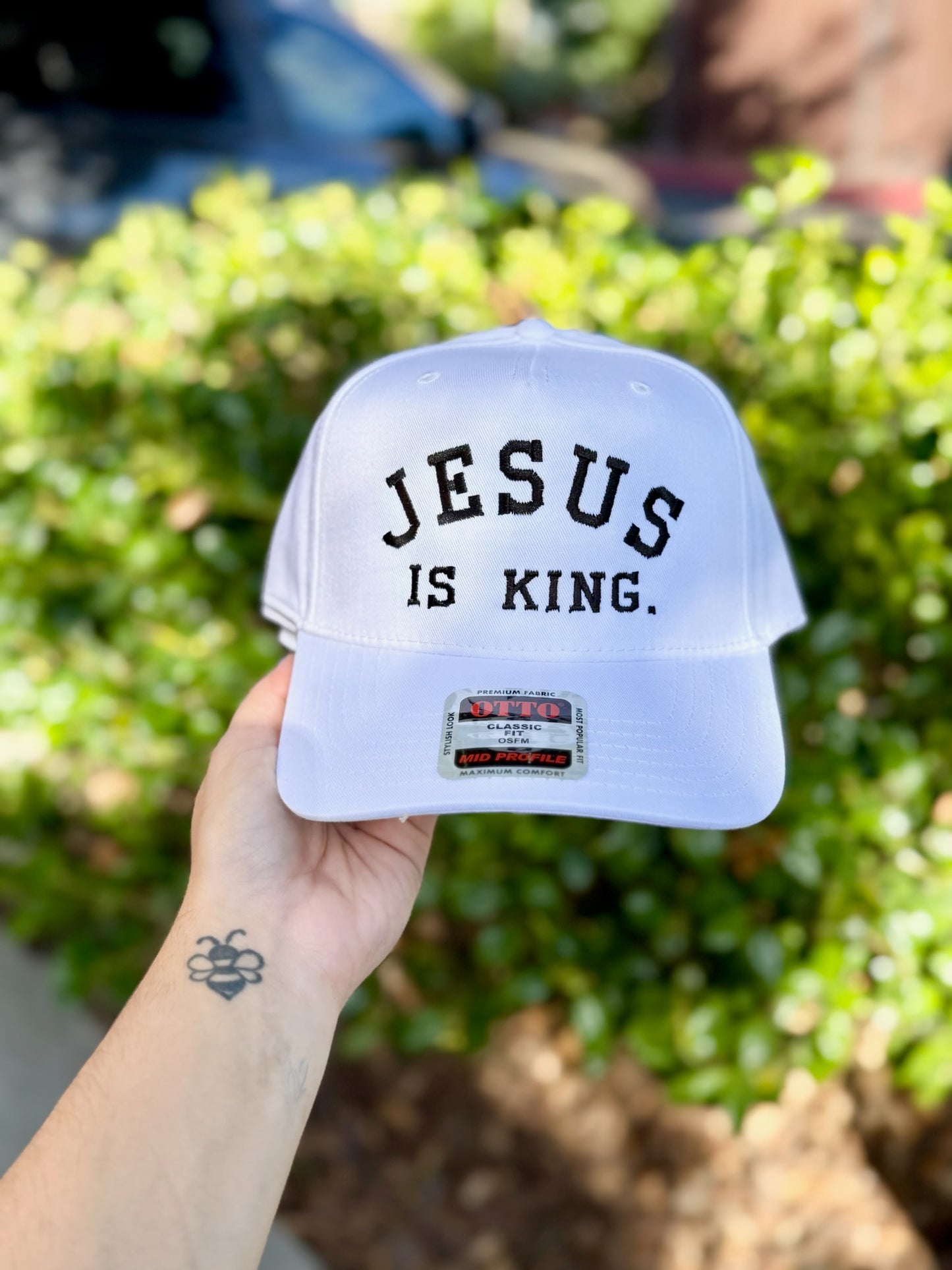 Jesus IS KING I Spend Embroidered Hat