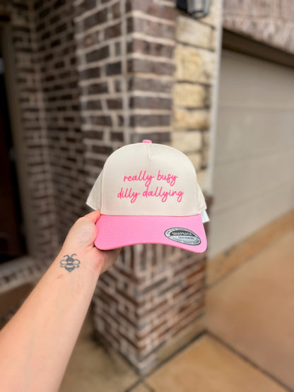 Really Busy Dilly Dallying | Embroidered Hat